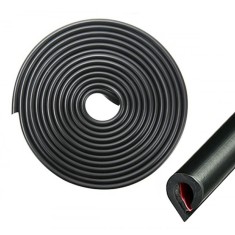 Banda protectie usi auto, cauciuc/plastic, 5 x 5mm, negru