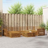 vidaXL Set de canapele de exterior 7 pcs natural Lemn Solid de Acacia 3373784