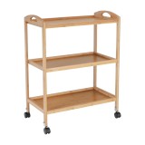 Cumpara ieftin Carucior servire bambus natur Marsel 60x33x73 cm