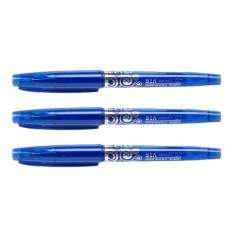 Set Roller Bia 0,7mm, cu radiera, 3 bucati, Albastru foto