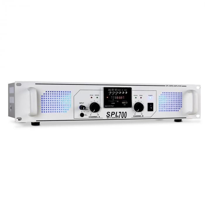Skytec PA Amplificator Skytec SPL 700, USB, port SD 2000 W Skytec PA Amplificator Skytec SPL 700, USB, port SD 2000 W
