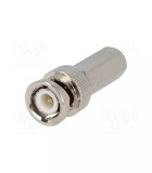 Mufa BNC tata prin insurubare pentru cablu RG6U pin aurit, Oem