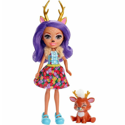 Papusa Enchantimals by Mattel Danessa Deer cu figurina ren foto