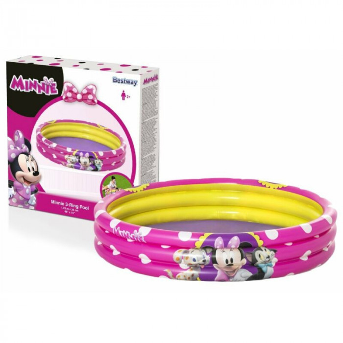 Piscina gonflabila pentru copii, Minnie Mouse, 122 x 25 cm