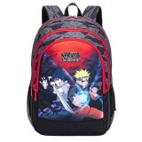 Rucsac scoala Naruto cu 3 compartimente, Multicolor,33x18x44 cm