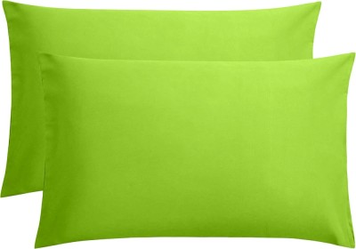 Set 2 huse perna din bumbac ranforce 100%, densitate 120 g/mp, Verde, 50/70cm foto