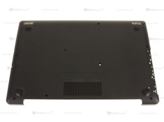 Carcasa inferioara bottom case Laptop, Dell, Inspiron 15 3580, 3581, 3582, 3583, 3584, 3585, 3595, P75F, 0G0KKJ, G0KKJ, AP21C0003A0, neagra, cu slot c