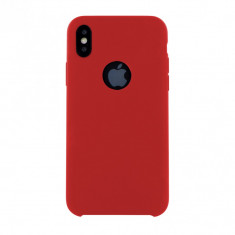 Husa Premium Liquid Silicon iPhone X Red foto