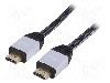 Cablu HDMI - HDMI, din ambele par&amp;#355;i, HDMI mufa, 3m, negru, AKYGA - AK-HD-30P