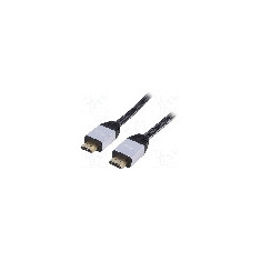 Cablu HDMI - HDMI, din ambele par&#355;i, HDMI mufa, 3m, negru, AKYGA - AK-HD-30P
