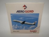 Macheta avion Aero Lloyd Airbus A321 1:500 Herpa
