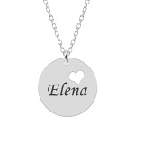 Colier personalizat argint 925 banut nume Ingrid - bijuterie unicat
