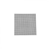 Plasa din plastic pentru brodat si tapiko, 8 x 8 cm, Patrat alb, Crisalida