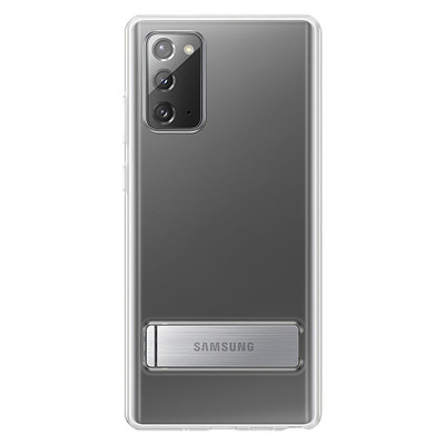 Husa Samsung Galaxy Note 20 N980 / Samsung Galaxy Note 20 5G N981, Standing Cover, Transparenta EF-JN980CTEGEU foto