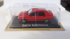 macheta dacia supernova deagostini masini de legenda romania - 1/43, noua. foto