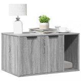 VidaXL Cutie litieră pisici sonoma gri 80x50x45 cm lemn prelucrat