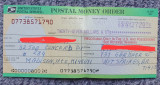Pentru colectionari, bilet la ordine Money Order din USA, folosit, din anul 2004
