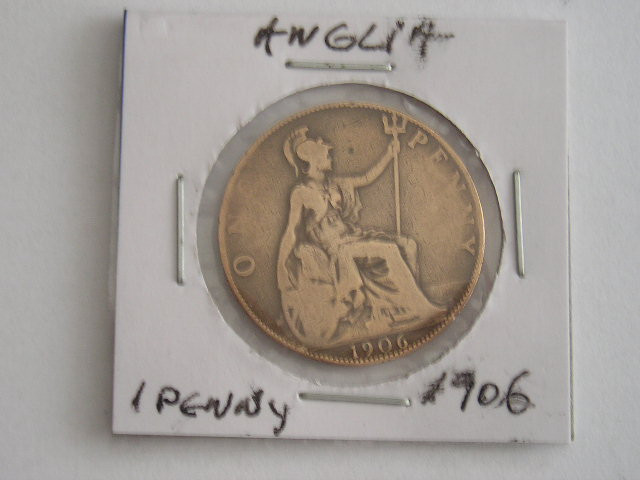 M3 C50 - Moneda foarte veche - Anglia - one penny - 1906