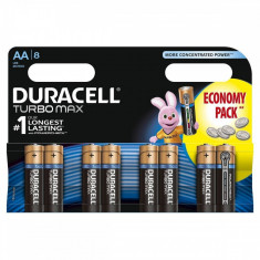 Baterie Duracell Turbo Max AA LR 06 8buc Negru foto