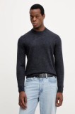 United Colors of Benetton pulover de l&acirc;nă culoarea bleumarin, 111ZU10AB