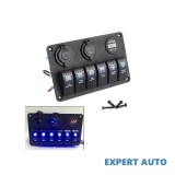 Panou intrerupatoare, voltmetru, usb, priza 12v si 6 intrerupatoare sp10 Alta marca Alt model #7