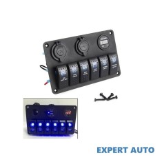Panou intrerupatoare, voltmetru, usb, priza 12v si 6 intrerupatoare sp10 Alta marca Alt model #7