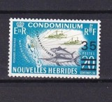 New Hebrides Fr 1970 - Fauna, flora, supratipar nominal nou, neuzat