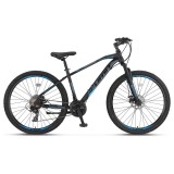 Bicicleta MTB Umit Arcus M-MSD, culoare negru/albastru, roata 29&quot;, cadru otel, f... Cod:52913170001