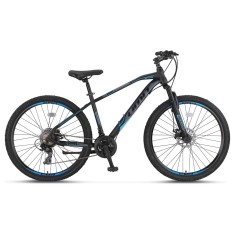 Bicicleta MTB Umit Arcus M-MSD, culoare negru/albastru, roata 29&quot;, cadru otel, f... Cod:52913170001