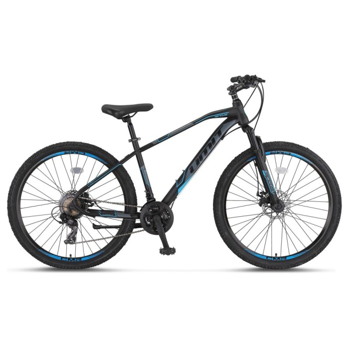 Bicicleta MTB Umit Arcus M-MSD, culoare negru/albastru, roata 29&quot;, cadru otel, f... Cod:52913170001