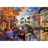 Puzzle 1500 piese - Rialto Bridge, Venice, Jad