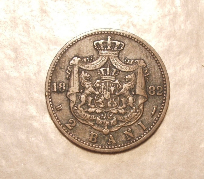 2 BANI 1882 MONEDA ISTORICA CAROL I