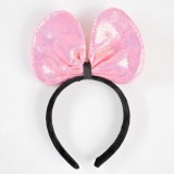 Bentita cu funda mare roz