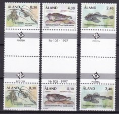 Aland 1997 fauna MI 124-126 perechi MNH w58 foto