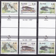 Aland 1997 fauna MI 124-126 perechi MNH w58