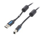Cablu USB 2.0 A-B 10m Negru