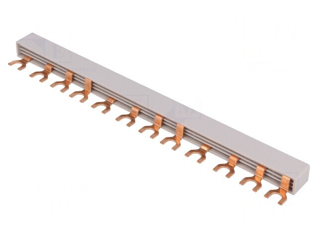 Bară colectoare 4 Pini 10mm2 240V/415V 4kV 12 Moduli