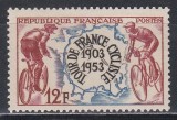 Franta 1953 - Semicentenarul Turului Franței, MNH