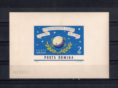 ROMANIA 1964 - NAVIGATIA COSMICA, COLITA, MNH - LP 577 foto