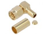 Conector SMA R/A PLG S/CRMP RG58, TE Connectivity
