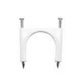 Clema cu cui 32 mm pentru fixare cablu, set 100 bucati
