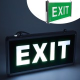 Panou Siguranta LED EXIT 3W Acumulator, Permanent, Autonomie 2h, Montaj Suspendat, 330x145x23mm