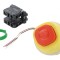 Comutator de Siguranță 22mm cu LED Roșu 2NC/NO