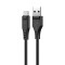Acefast USB - Cablu USB tip C, 1,2 m, 3A, negru (C3-04-A-C-negru)