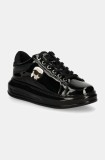 Karl Lagerfeld sneakers din piele KAPRI culoarea negru, KL62531U