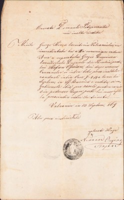 A2524N Licență de căsătorie, 1869, Vălcani, județul Timiș foto