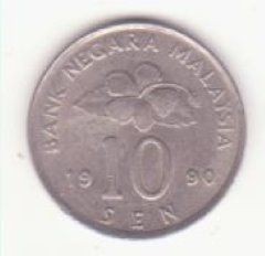 Malayesia 10 sen 1990 foto