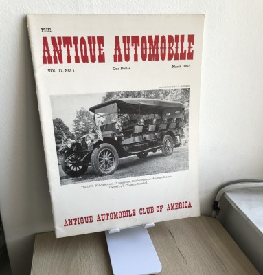 Revistă Auto &amp;icirc;n Engleză - The Antique Automobile Vol. 17, No. 1, Martie 1953 foto