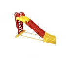 Tobogan Copii MyKids 243cm, Rosu/Galben, Plastic Rezistent UV, 3+, Exterior/Interior
