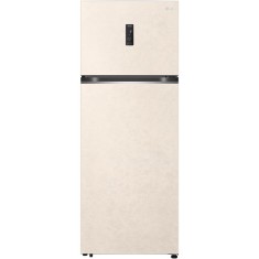 Frigider cu doua usi LG GTBV44SEBKD, 461 l, No Frost, Linear Cooling, Display, Compresor Inverter, WiFi, Iluminare LED, H 185 cm, Clasa E, Bej